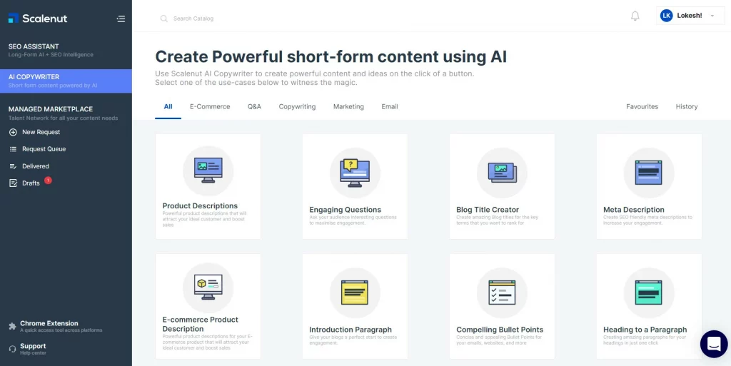 Scalenut AI Content Writing Software